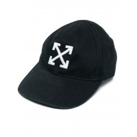 OFF-WHITE Arrow Logo Baseball Cap Black