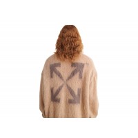 OFF-WHITE Arrow Mohair Skate Knit Camel