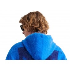 OFF-WHITE Arrow Mohair Skate Knit Hoodie Light Blue