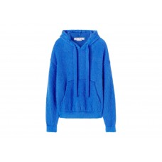 OFF-WHITE Arrow Mohair Skate Knit Hoodie Light Blue