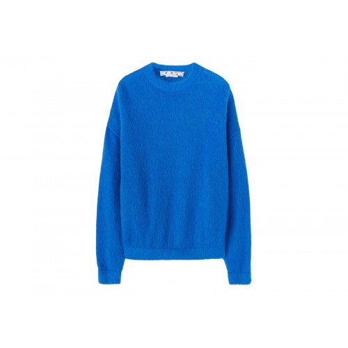 Оригинальный шмот OFF-WHITE Arrow Mohair Skate Knit Light Blue - 70см