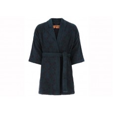 OFF-WHITE Arrow Pattern Dark Irish Aubergine Bathrobe Green