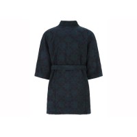 OFF-WHITE Arrow Pattern Dark Irish Aubergine Bathrobe Green