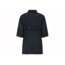 OFF-WHITE Arrow Pattern Dark Irish Aubergine Bathrobe Green