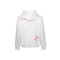 OFF-WHITE Arrows Sketch Loose Fit Hoodie White