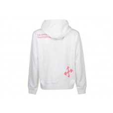 OFF-WHITE Arrows Sketch Loose Fit Hoodie White