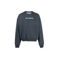 OFF-WHITE Between Arrow Oversized Crewneck Outerspace/White