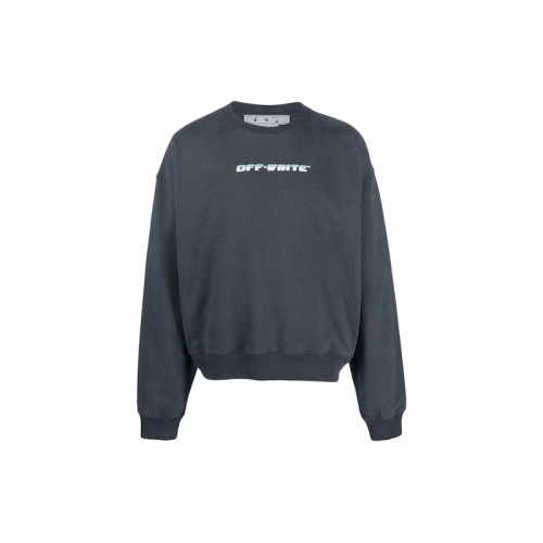 OFF-WHITE Between Arrow Oversized Crewneck Outerspace/White OFF-WHITE Between Arrow Oversized Crewneck Outerspace/White