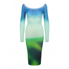 OFF-WHITE Blurred Seamless Knit Dress Multi