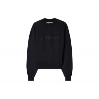 OFF-WHITE Bookish Laund Boxy Crewneck Black