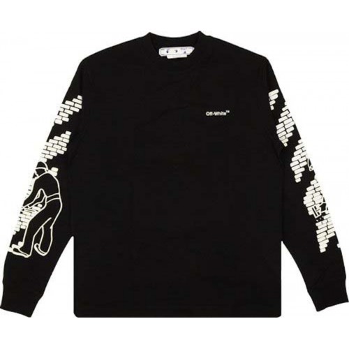 OFF-WHITE Bricks Skate L/S T-Shirt Black/White OFF-WHITE Bricks Skate L/S T-Shirt Black/White