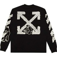 OFF-WHITE Bricks Skate L/S T-Shirt Black/White
