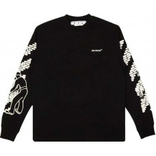 OFF-WHITE Bricks Skate L/S T-Shirt Black/White