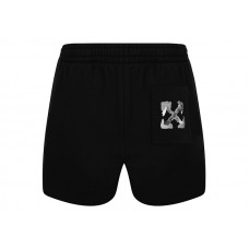 OFF-WHITE Brush Arrow Summer Sweatshort Black/Multicolor