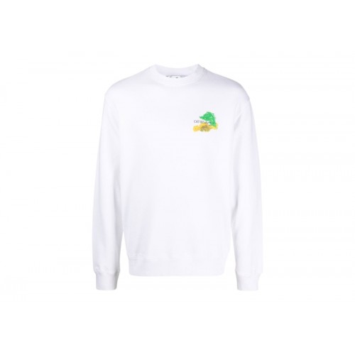OFF-WHITE Brush Arrows Skate Crewneck White/Multi