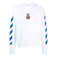 OFF-WHITE Caravag Boy Marker Slim Crewneck White