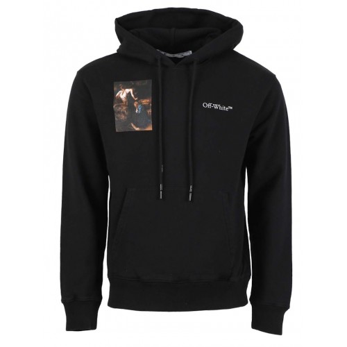OFF-WHITE Caravag Lute Slim Hoodie Black/White