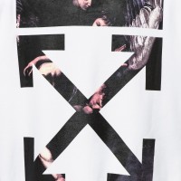 OFF-WHITE Caravaggio Arrows Zip Up Hoodie White