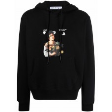 OFF-WHITE Caravaggio Boy Hoodie Black/White