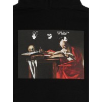 OFF-WHITE Caravaggio Paint Over Hoodie Black