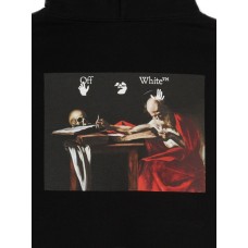OFF-WHITE Caravaggio Paint Over Hoodie Black
