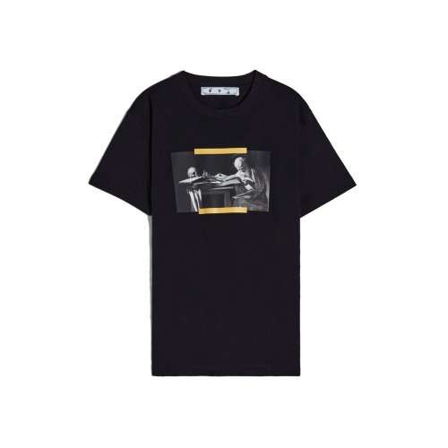 Оригинальный шмот OFF-WHITE Caravaggio Painting S/S T-shirt Black/Yellow