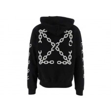 OFF-WHITE Chain Arrow Slim Zip Hoodie Black