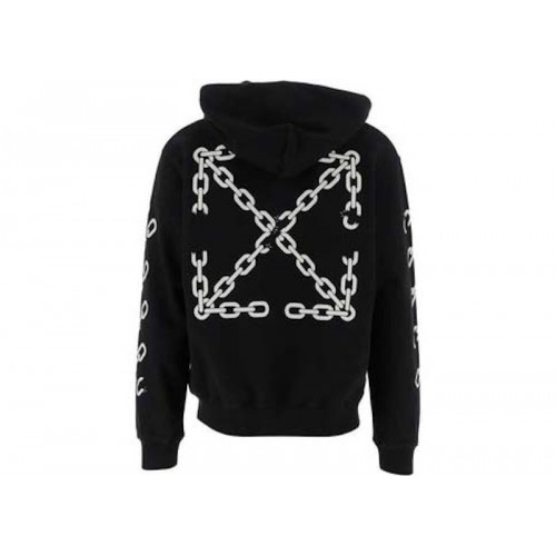 OFF-WHITE Chain Arrow Slim Zip Hoodie Black OFF-WHITE Chain Arrow Slim Zip Hoodie Black