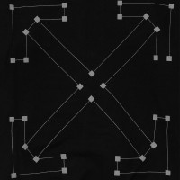 OFF-WHITE Diag Backbone Hoodie Black/SIlver