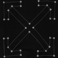 OFF-WHITE Diag Backbone Hoodie Black/SIlver