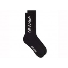 OFF-WHITE Diag Mid Length Socks Black