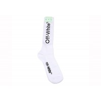 OFF-WHITE Diag Mid Length Socks White/Black
