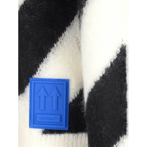 Оригинальный шмот OFF-WHITE Diag Mohair Sweater Black/White