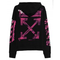 OFF-WHITE Diag Stencil Hoodie Black/Multicolor