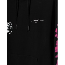 OFF-WHITE Diag Stencil Hoodie Black/Multicolor