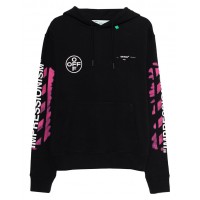 OFF-WHITE Diag Stencil Hoodie Black/Multicolor