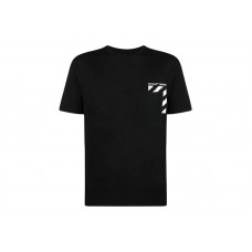 OFF-WHITE Diag-Stripe Pocket Tee Black/White