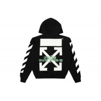 OFF-WHITE Diag Waterfall Hoodie Black/Multicolor