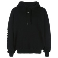 OFF-WHITE Diagonal Skulls Graphic Hoodie Black/Multicolor