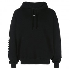 OFF-WHITE Diagonal Skulls Graphic Hoodie Black/Multicolor