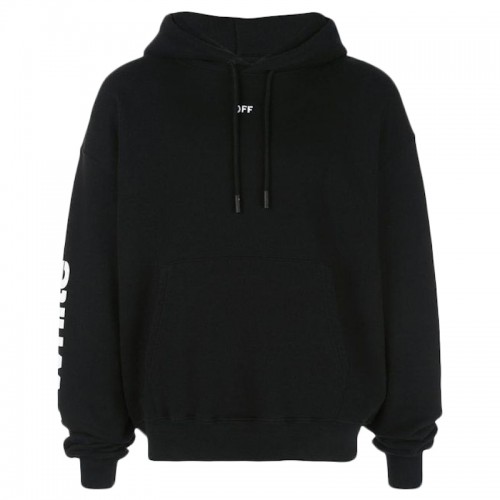 OFF-WHITE Diagonal Skulls Graphic Hoodie Black/Multicolor
