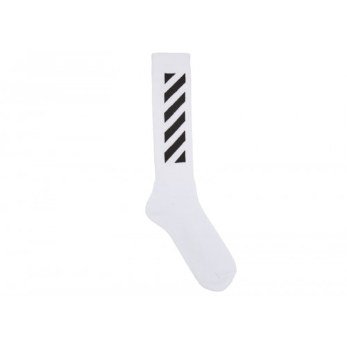 OFF-WHITE Diagonals Mid Socks White/Black