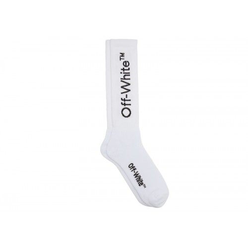 OFF-WHITE Diagonals Mid Socks White/Black