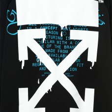 OFF-WHITE Dripping Arrows Incompiuto Hoodie Black/White