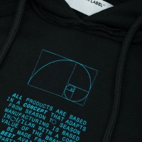 OFF-WHITE Dripping Arrows Incompiuto Hoodie Black/White