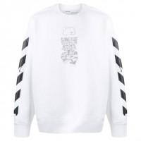 OFF-WHITE Dripping Arrows Incompiuto Sweatshirt White