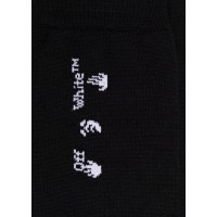 OFF-WHITE Drowning Man Logo Socks Black White