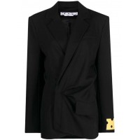 OFF-WHITE Dry Wo Twist Blazer Dress Black