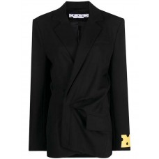 OFF-WHITE Dry Wo Twist Blazer Dress Black