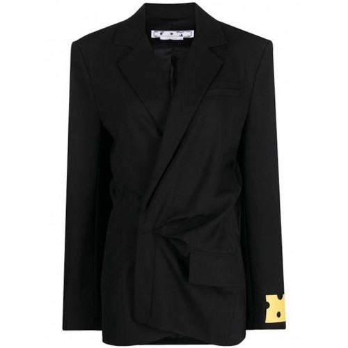 OFF-WHITE Dry Wo Twist Blazer Dress Black